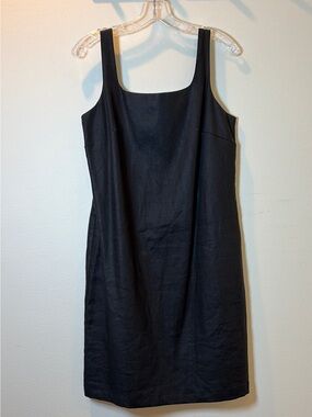 NWT Gap 100% linen black dress size 10